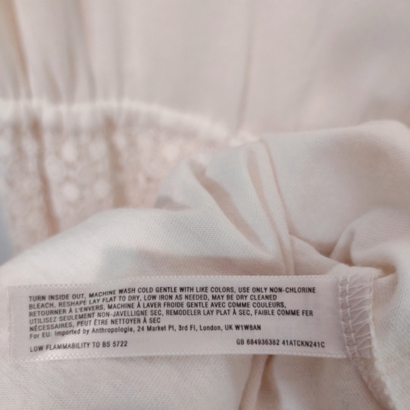 Anthro Saturday Sunday Cream Ceridwen Dress M - Picture 5 of 6